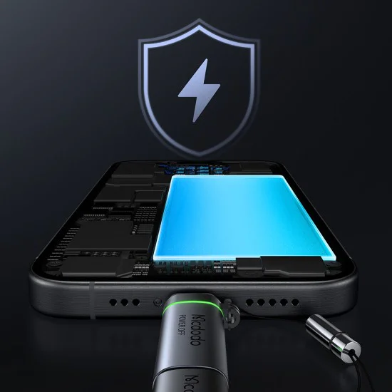 Адаптер Auto Power Off (OT-6010) - Mcdodo - Lightning към Type-C, 60W, 480Mbps - Черно
