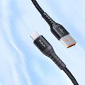 Кабел за данни – Mcdodo (CA-2271) – USB → Type-C, найлон оплетка, алуминий, QC4.0/3.0, 1m – Черен