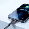 Кабел за данни – Mcdodo (CA-2261) – USB → Lightning, найлон оплетка, алуминий, 3A, 1m – Черен
