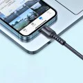 Кабел за данни – Mcdodo (CA-2261) – USB → Lightning, найлон оплетка, алуминий, 3A, 1m – Черен