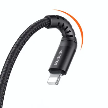 Кабел за данни – Mcdodo (CA-2281) – USB → Micro-USB, найлон оплетка, алуминий, QC4.0/3.0, 1m – Черен