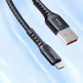 Кабел за данни – Mcdodo (CA-2281) – USB → Micro-USB, найлон оплетка, алуминий, QC4.0/3.0, 1m – Черен