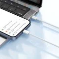 Кабел за данни – Mcdodo (CA-5690) – USB-C → USB-C, PD бързо зареждане, 3A, 60W, 480Mbps, 1m – Бял