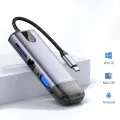 Хъб Mcdodo (HU-7420) - 10в1, 2x USB2.0, 2x USB3.0, USB-C PD100W, VGA, HDMI 4K, LAN, SD/TF слот, 5Gbps, Type-C кабел - Сив