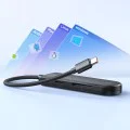 Хъб Mcdodo Hub Star Series (HU-1430) - 5в1, 2x USB2.0, USB3.0, Слот за SD/TF карти, 5Gbps, ABS+Найлон, Type-C кабел, 15см - Черен