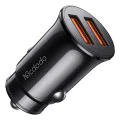 Зарядно за автомобил – Mcdodo (CC-6602) – двоен порт, 12W, огнеупорен корпус – Черен