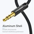 Аудио кабел – Mcdodo (CA-6640) – Jack 3.5mm → Jack 3.5mm, плетен, 1.2m – Черен