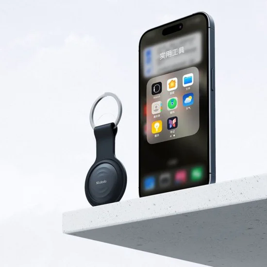 SmartTag локатор – Mcdodo (AT-7201) – 230mAh, Bluetooth 5.2, IPX4, MFi сертификат – Черен
