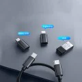Кутия за аксесоари и кабели (WF-1720) - Mcdodo - USB-C кабел, адаптери (Micro/iP/USB), игла за SIM, слотове за карти - Черно