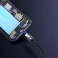 Кабел за данни – Yesido CA183 – Type-C → Type-C, fast charge 60W, 3A, 480Mbps, алуминий, 2m – Черен