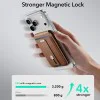 Портфейл и стойка ESR Geo HaloLock Wallet Stand (2K6091062) - MagSafe, веган кожа, 1–5 карти - Светлокафяв