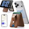Портфейл и стойка ESR Geo HaloLock Wallet Stand (2K6091062) - MagSafe, веган кожа, 1–5 карти - Светлокафяв