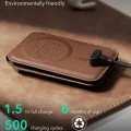Портфейл и стойка ESR Geo HaloLock Wallet Stand (2K6091062) - MagSafe, веган кожа, 1–5 карти - Светлокафяв