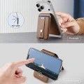 Портфейл и стойка ESR Geo HaloLock Wallet Stand (2K6091062) - MagSafe, веган кожа, 1–5 карти - Светлокафяв
