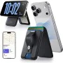 Магнитен портфейл и стойка ESR Geo HaloLock (2K6090163) - MagSafe, Веган кожа, RFID защита, 1-5 карти - Черен