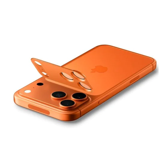 Протектор за камера за iPhone 17 Pro Max - Spigen Optik.tR EZ Fit Pro XL - Оранжев