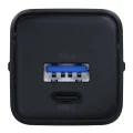 Зарядно устройство за стена 3mk Hyper - USB-A + USB-C, GaN технология, QC4+PD, 20W - Черно
