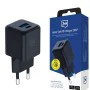 Зарядно устройство за стена 3mk Hyper - USB-A + USB-C, GaN технология, QC4+PD, 20W - Черно