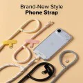 Универсална връзка за телефон (Crossbody) - Ringke Hand Strap Link Flow P-Type - Cloud White