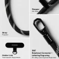 Универсална връзка за телефон (Crossbody) - Ringke Hand Strap Link Flow P-Type - Cloud White