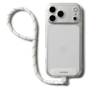 Универсална връзка за телефон (Crossbody) - Ringke Hand Strap Link Flow P-Type - Cloud White
