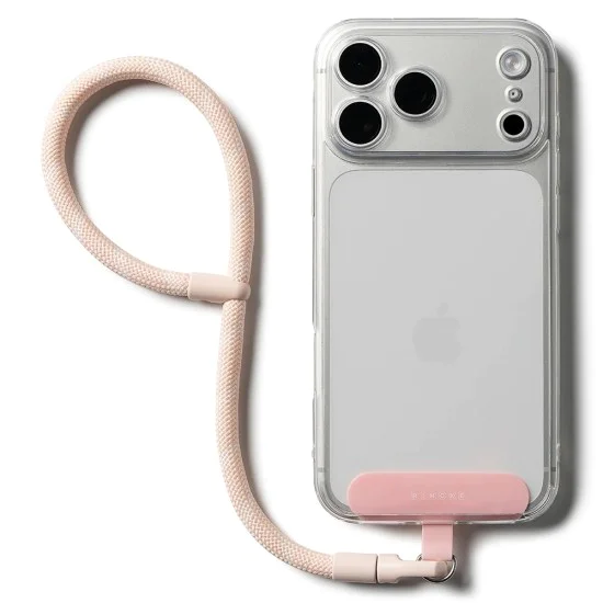 Универсална връзка за телефон (Crossbody) - Ringke Hand Strap Link Flow P-Type - Candy Pink