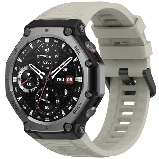Каишка за Amazfit T-Rex 3 – Techsuit (W067) – Пепеляво сива