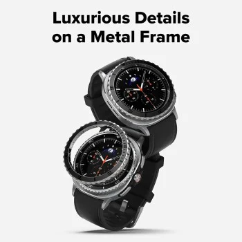 Безел протектор за Samsung Galaxy Watch8 Classic - Ringke Premium Bezel Styling - Черен