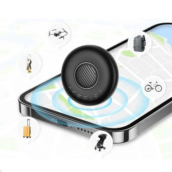 Смарт тракер – Acefast S1 – съвместим с Apple Find My, Bluetooth, 230mAh – Сив