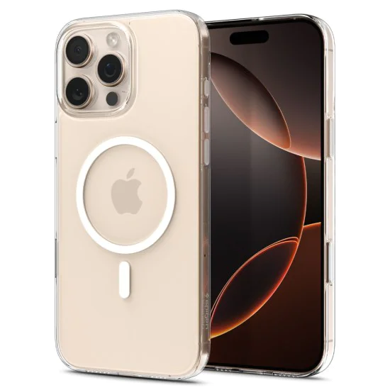 Калъф за iPhone 16 Pro Max - Spigen Thin Fit T MagSafe - Прозрачен / Бял