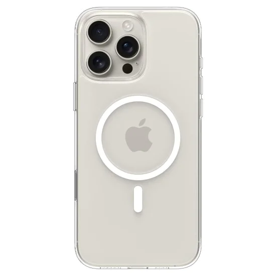 Калъф за iPhone 16 Pro - Spigen Thin Fit T MagSafe - Прозрачен / Бял