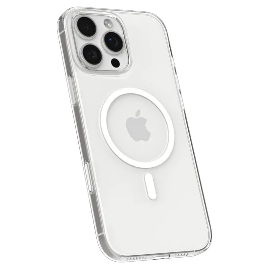 Калъф за iPhone 16 Pro - Spigen Thin Fit T MagSafe - Прозрачен / Бял