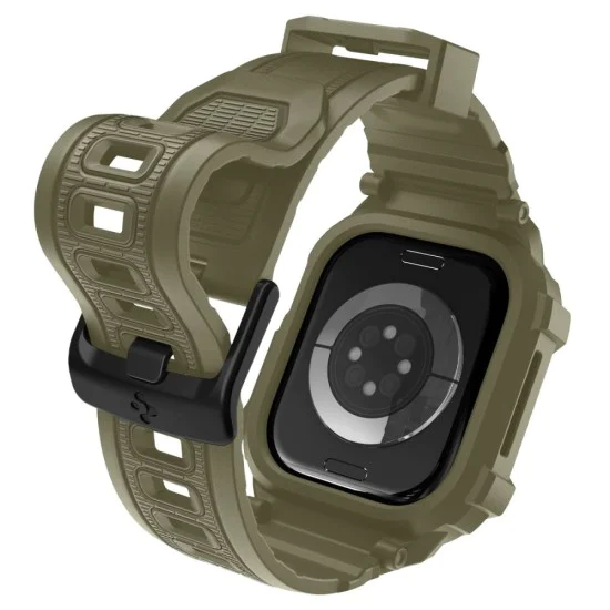 Каишка с корпус за Apple Watch 10/11 (46mm) - Spigen Rugged Armor Pro V2 - Vintage Khaki
