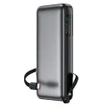 Външна батерия – Acefast (M22-20000) – с кабел, Type-C, 20000mAh, 74Wh, PD130W, двупосочно зареждане, LED дисплей – Черен