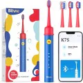 Детска електрическа четка за зъби Bitvae BVK7S - Сонична, 3 режима, с приложение, IPX7 - Син / Червен