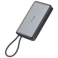 Външна батерия – Acefast (M18-10000) – магнитна, с вграден кабел, USB-C, 10000mAh, 38.5Wh, PD22.5W, LED светлина – Черен