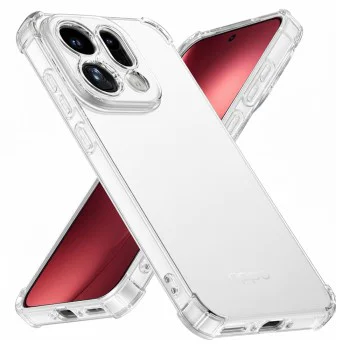 Калъф за Oppo Find X9 Pro – Techsuit Shockproof Clear Silicone – Прозрачен