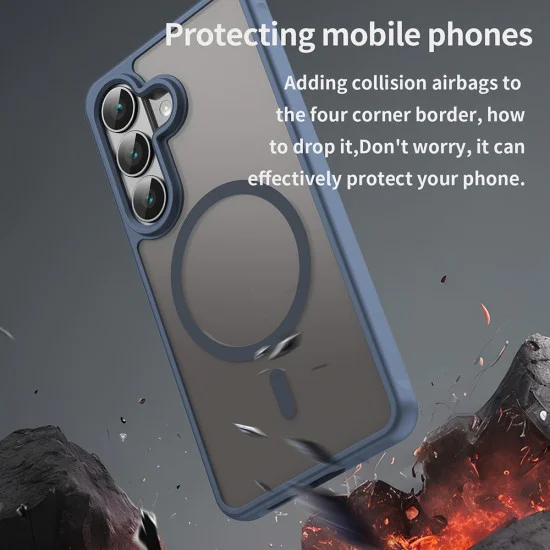Калъф за Samsung Galaxy S26 - HaloFrost II MagSafe - Techsuit - Тъмносин