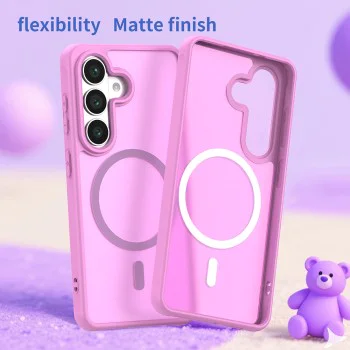 Калъф за Samsung Galaxy S26 - HaloFrost II MagSafe - Techsuit - Розов
