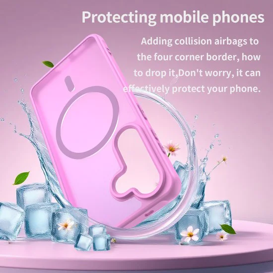 Калъф за Samsung Galaxy S26 - HaloFrost II MagSafe - Techsuit - Розов