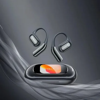 Безжични слушалки – Yesido Wireless Earbuds (YSP26) – Bluetooth V5.4, LCD, open-ear дизайн, 14.2mm говорител, 500mAh – Черни
