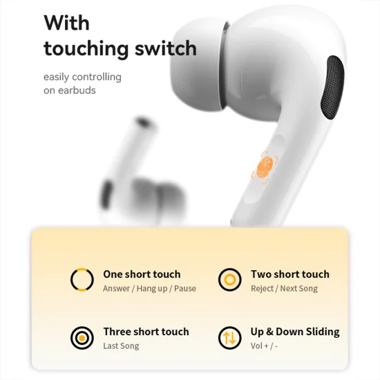 Безжични слушалки – Yesido Wireless Earbuds (TWS29) – LCD екран, TWS, микрофон, Bluetooth, в ухо дизайн, 360mAh – Бели