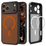 Калъф за iPhone 17 Pro - Spigen Ultra Hybrid MagSafe - Frost Black / Оранжев