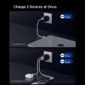 Зарядно за стена Spigen Essential (EE472EU) - 2x Type-C, 47W - Черно