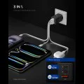 Зарядно за стена Spigen Essential (EE673EU) - USB + 2x Type-C, 67W - Черно