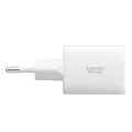 Зарядно за стена Spigen Essential (EE352EU) - USB + Type-C, 35W - Бяло