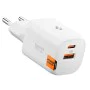 Зарядно за стена Spigen Essential (EE352EU) - USB + Type-C, 35W - Бяло