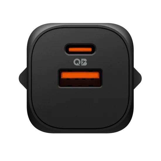 Зарядно за стена Spigen Essential (EE352EU) - USB + Type-C, 35W - Черно