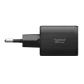Зарядно за стена Spigen Essential (EE352EU) - USB + Type-C, 35W - Черно