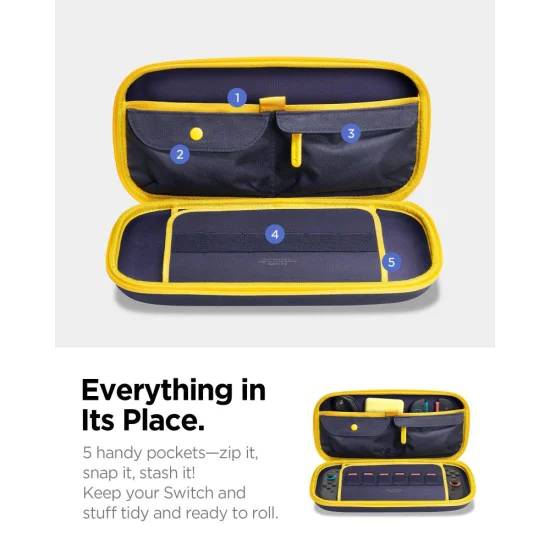 Калъф за Nintendo Switch 2 - Spigen Nano Pop Pro Pouch - Blueberry Navy